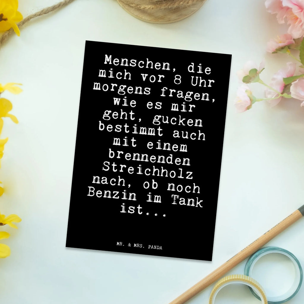 Postcard Menschen, die mich vor... gift, card, gift card, letter, invitation, paper, postcards, Postcard, invitation card, saying, sayings, funny, wisdom, quotes, Sayings Proverbs Wisdom Quotes Funny Wisdom Words