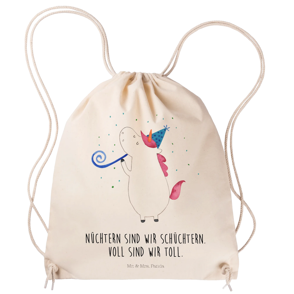Drawstring bag unicorn party