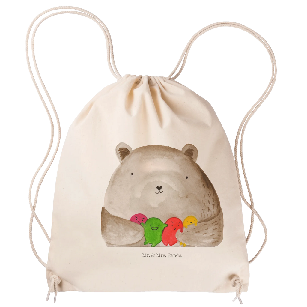 Drawstring bag bear Feeling bag, gym bag, sports bag, hipster, jute bag, carrier bag, bear, teddy, teddy bear, cuddly toy, Madness, Bear