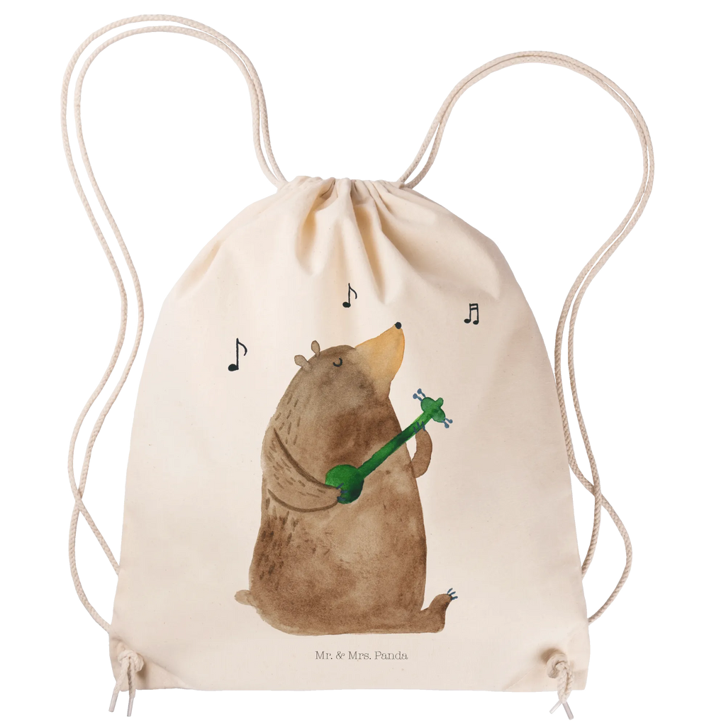 Drawstring bag bear guitar sports bag, gym bag, hipster, bag, jute bag, carrier bag, bear, teddy, teddy bear, cuddly toy