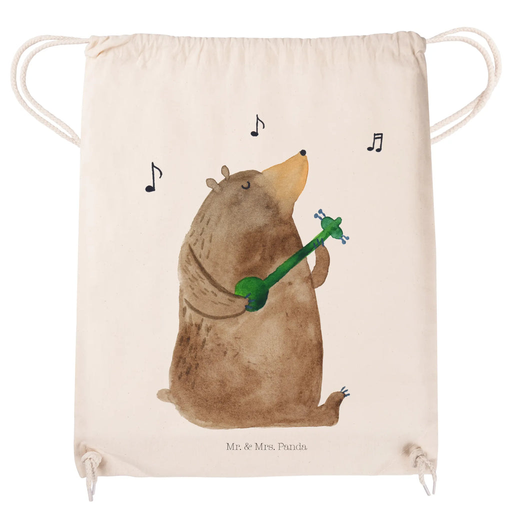 Drawstring bag bear guitar sports bag, gym bag, hipster, bag, jute bag, carrier bag, bear, teddy, teddy bear, cuddly toy