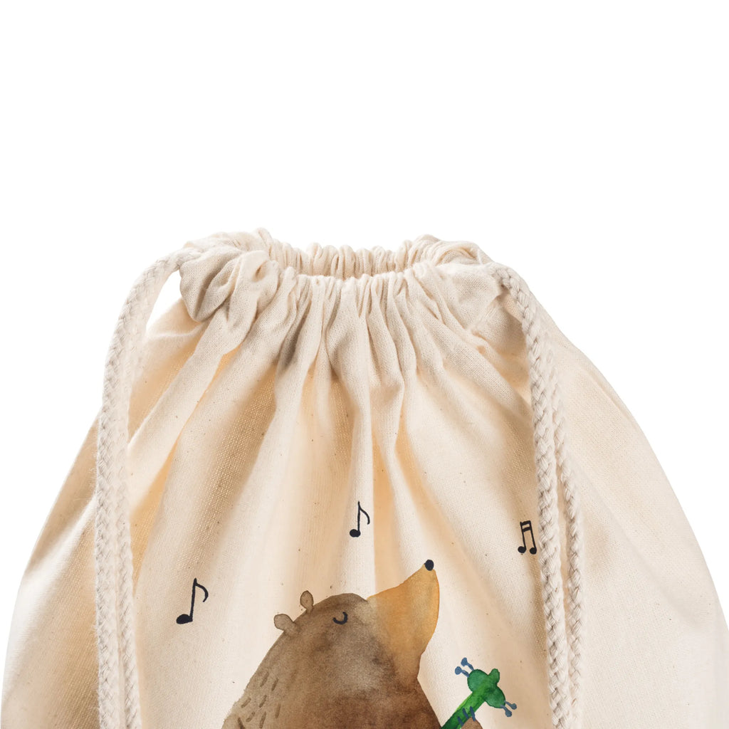 Drawstring bag bear guitar sports bag, gym bag, hipster, bag, jute bag, carrier bag, bear, teddy, teddy bear, cuddly toy
