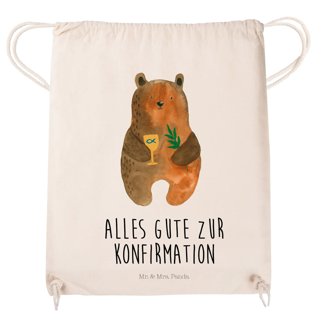 Drawstring bag bear confirmation sports bag, hipster, gym bag, carrier bag, jute bag, bag, bear, teddy, teddy bear, cuddly toy, confirmation, church, service, evangelic