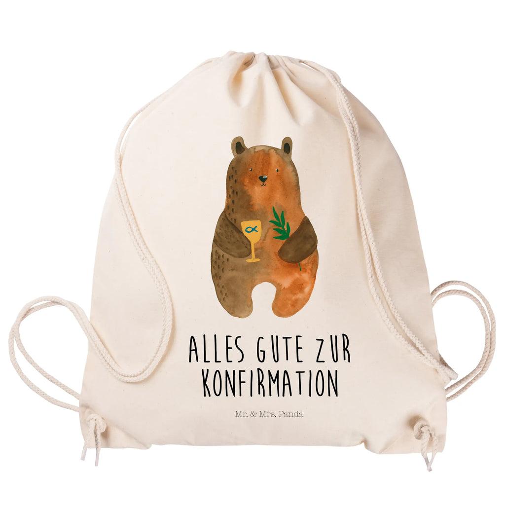 Drawstring bag bear confirmation sports bag, hipster, gym bag, carrier bag, jute bag, bag, bear, teddy, teddy bear, cuddly toy, confirmation, church, service, evangelic