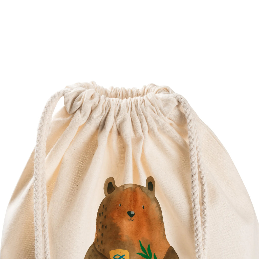 Drawstring bag bear confirmation sports bag, hipster, gym bag, carrier bag, jute bag, bag, bear, teddy, teddy bear, cuddly toy, confirmation, church, service, evangelic