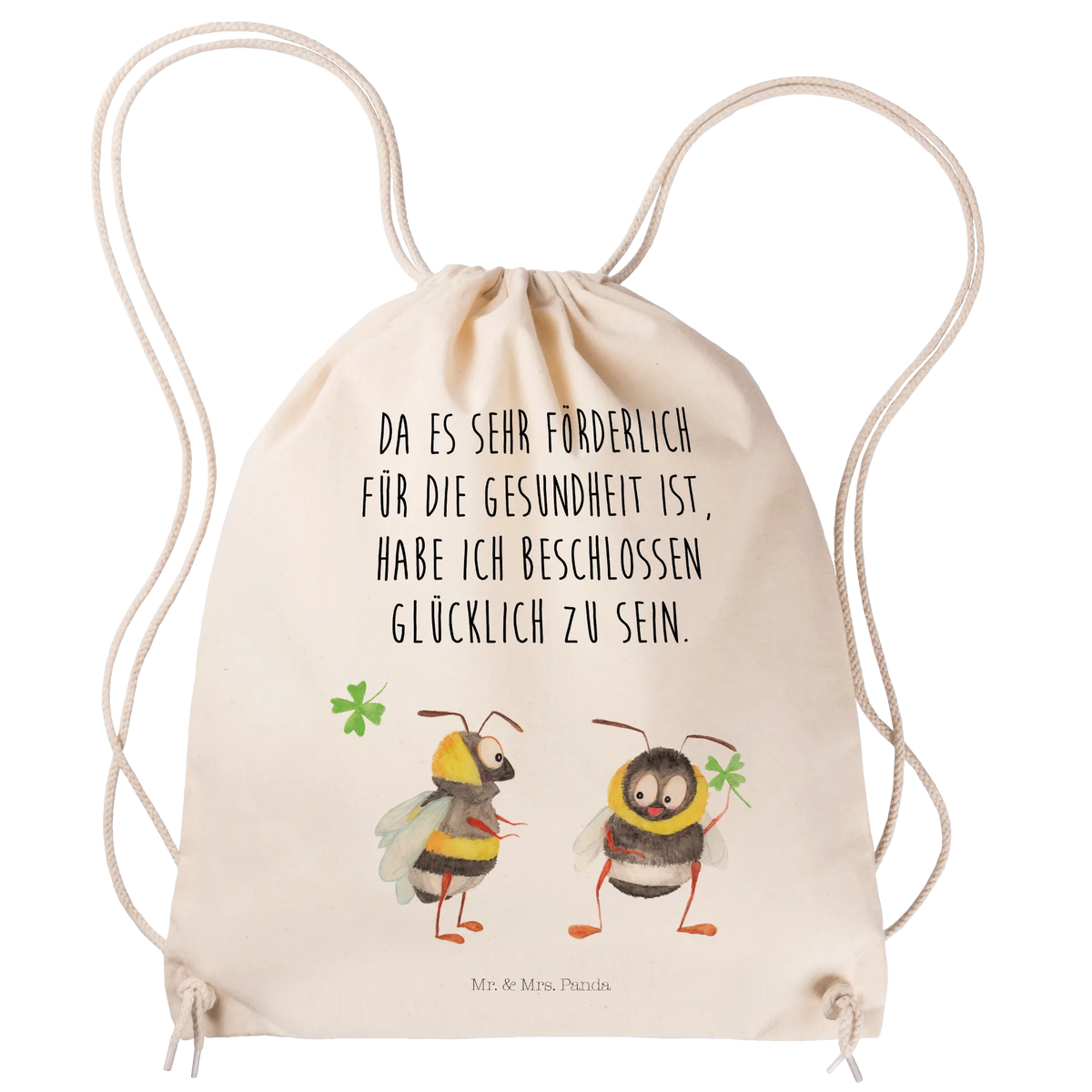 Drawstring bag bumblebees shamrock hipster, gym bag, jute bag, sports bag, carrier bag, bag, small animals, cute, funny, cute animal motives, hand drawn, small world, funny sayings, good mood, happy, gifts, gift ideas, special gifts, animal lover, card, saying positive, bee, saying beautiful, be happy, saying happy, bee decoration, become happy, bumblebee
