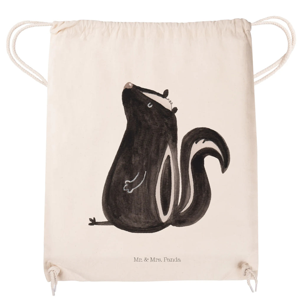 Drawstring bag skunk Sit sports bag, gym bag, jute bag, bag, hipster, carrier bag, Skunk, wild animal, stinker, stinky, office, law, slogan, skunk, know-it-all, predator