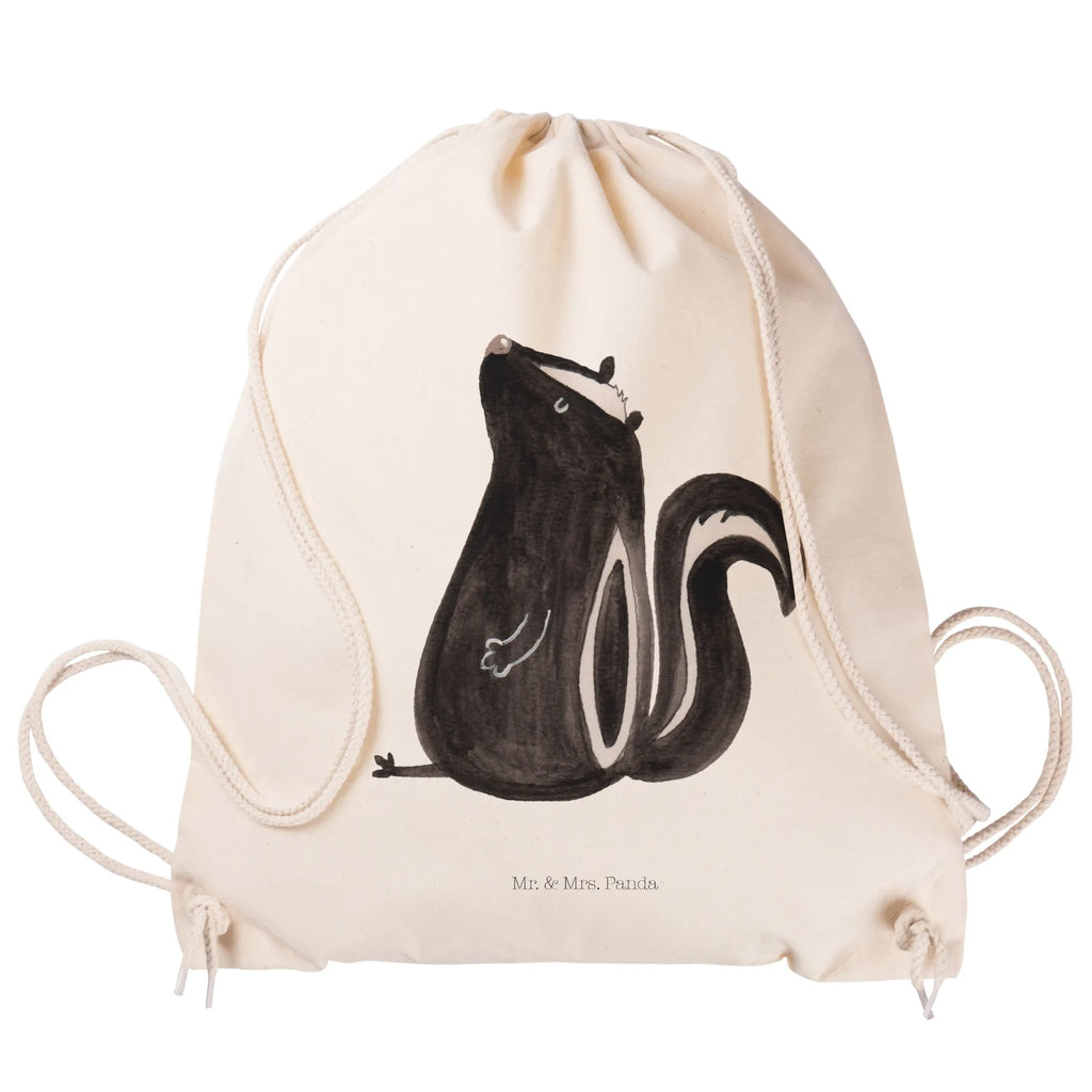 Drawstring bag skunk Sit sports bag, gym bag, jute bag, bag, hipster, carrier bag, Skunk, wild animal, stinker, stinky, office, law, slogan, skunk, know-it-all, predator