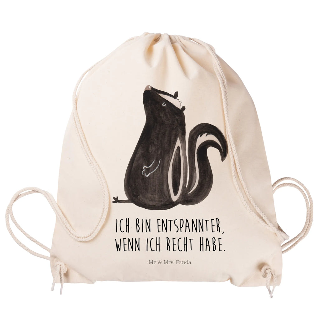 Drawstring bag skunk Sit sports bag, gym bag, jute bag, bag, hipster, carrier bag, Skunk, wild animal, stinker, stinky, office, law, slogan, skunk, know-it-all, predator