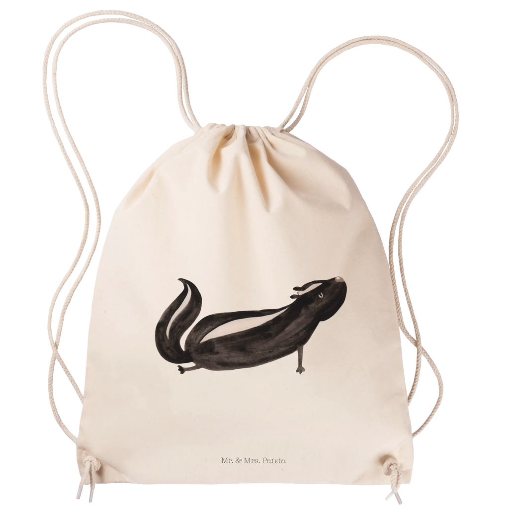 Drawstring bag skunk yoga sports bag, gym bag, hipster, jute bag, bag, carrier bag, Skunk, Stinky, Predator, Wild animal, Live, Yoga, Stinker, Namaste, Love, Laugh