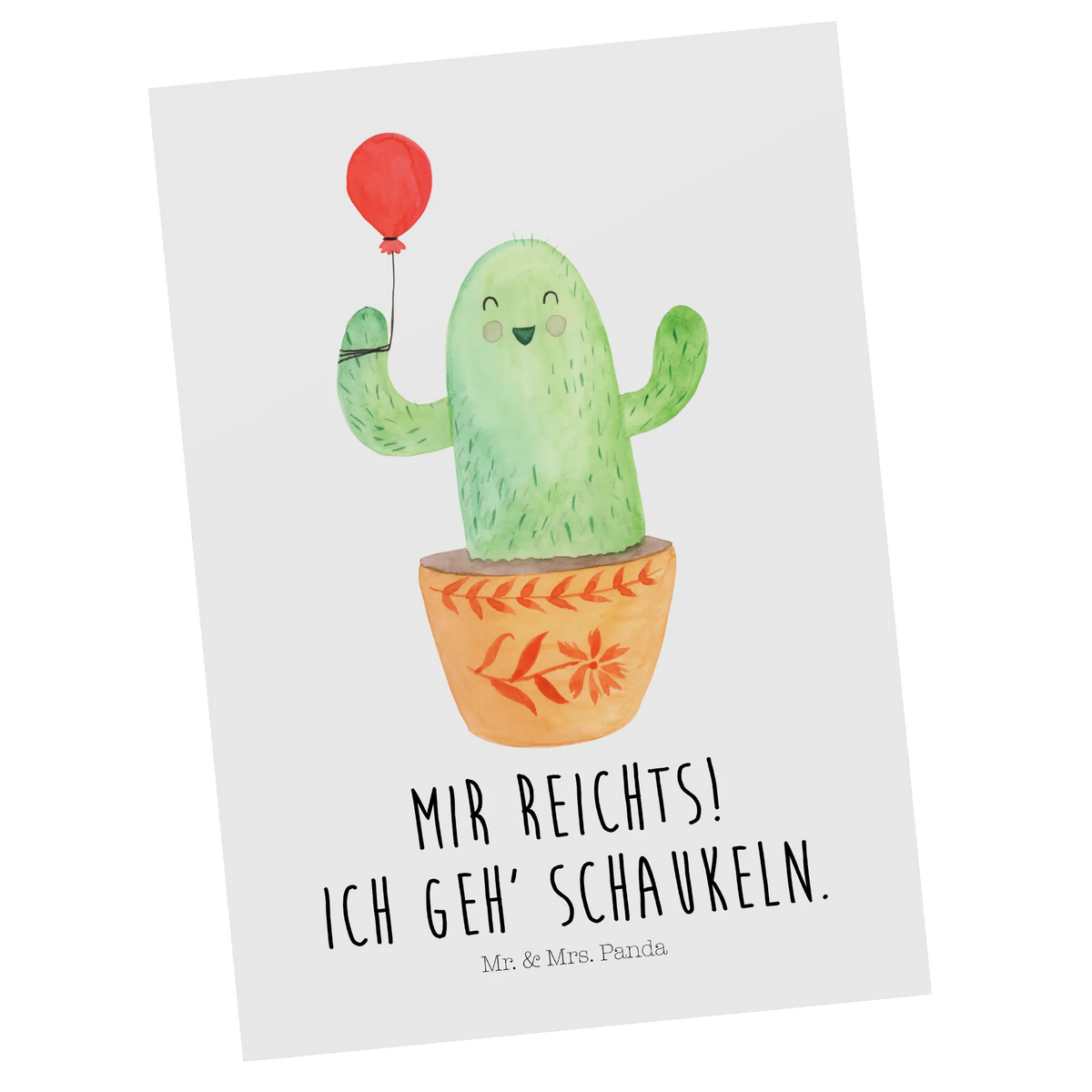 Postkarte Kaktus Luftballon kunstkarte, bildkarte, Postkarte, Ansichtskarten, Postkarten, spruchkarte, Designkarte, Fotokarte, Kunstkarten, Motivkarte, einzelkarte, Ansichtskarte, Grußkarte, Kakteen, Kaktus, Neustart, Büroalltag, Stress, Luftballon, Freude, Freundin, Prüfung, Büro, Ausbildung, Freund