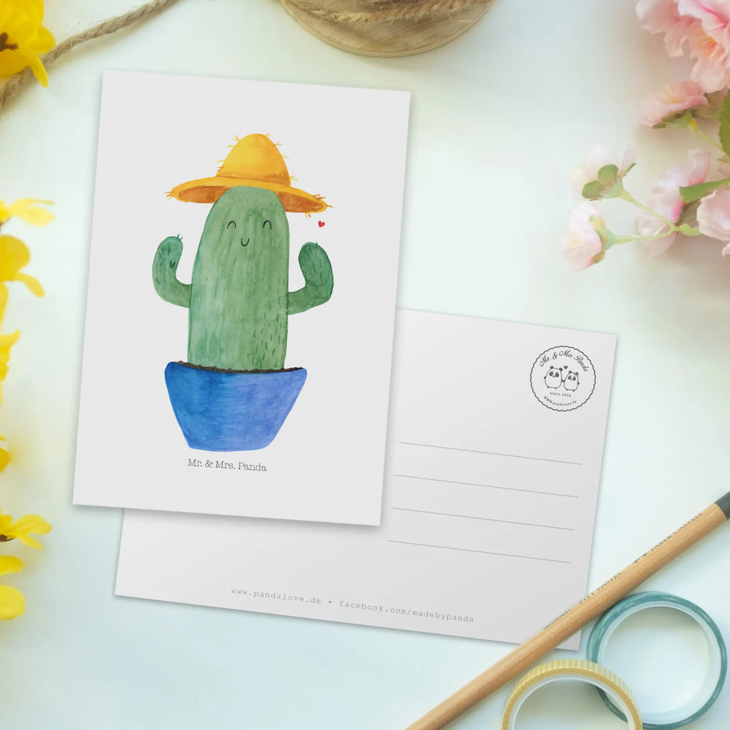 Postcard cactus cap gift, paper, invitation, postcards, Postcard, card, gift card, letter, invitation card, cactus, cactuses, plants, cactus plant, small green cactus, cactus love, motivation, travel diary, world trip, city trip, gift idea, slogan, globetrotter, travel