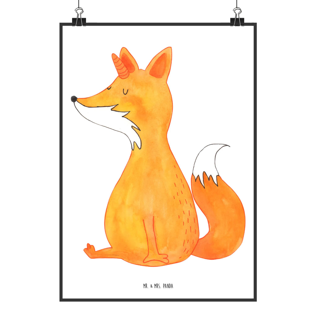 Poster unicorn Wish Kunstdruck, Bild, Raumdekoration, Mr. & Mrs. Panda Poster, Wanddekoration, Poster, Handgemaltes Poster, Küchenposter, Designposter, Wanddeko, Posterdruck, Wandposter, Kinderposter, Wanddeko Bild, Einhorn, Einhörner, Einhorn Deko, Unicorn, Fuchshörnchen, Foxycorn, Fuchshorn, Fuchs, Füchse, Unicorns