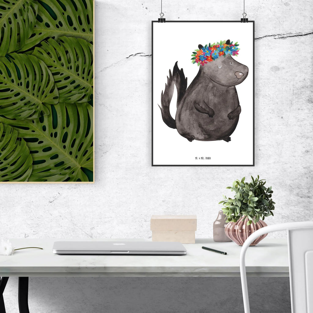 Poster skunk Girl kunstdruck poster, wanddeko, drucke, wanddruck, Wandposter, Posterdruck, kunst für die wand, Wanddeko Bild, Wandbild, Bild, wandkunst, Poster, Plakat, Bild für Wand, Wandschmuck, kunstposter, grafikposter, Deko Bild, Mr. & Mrs. Panda Poster, Wanddekoration, Designposter, Kunstdruck, Stinktier, Skunk, Wildtier, Stinker, Namaste, Stinki, Raubtier, Yoga