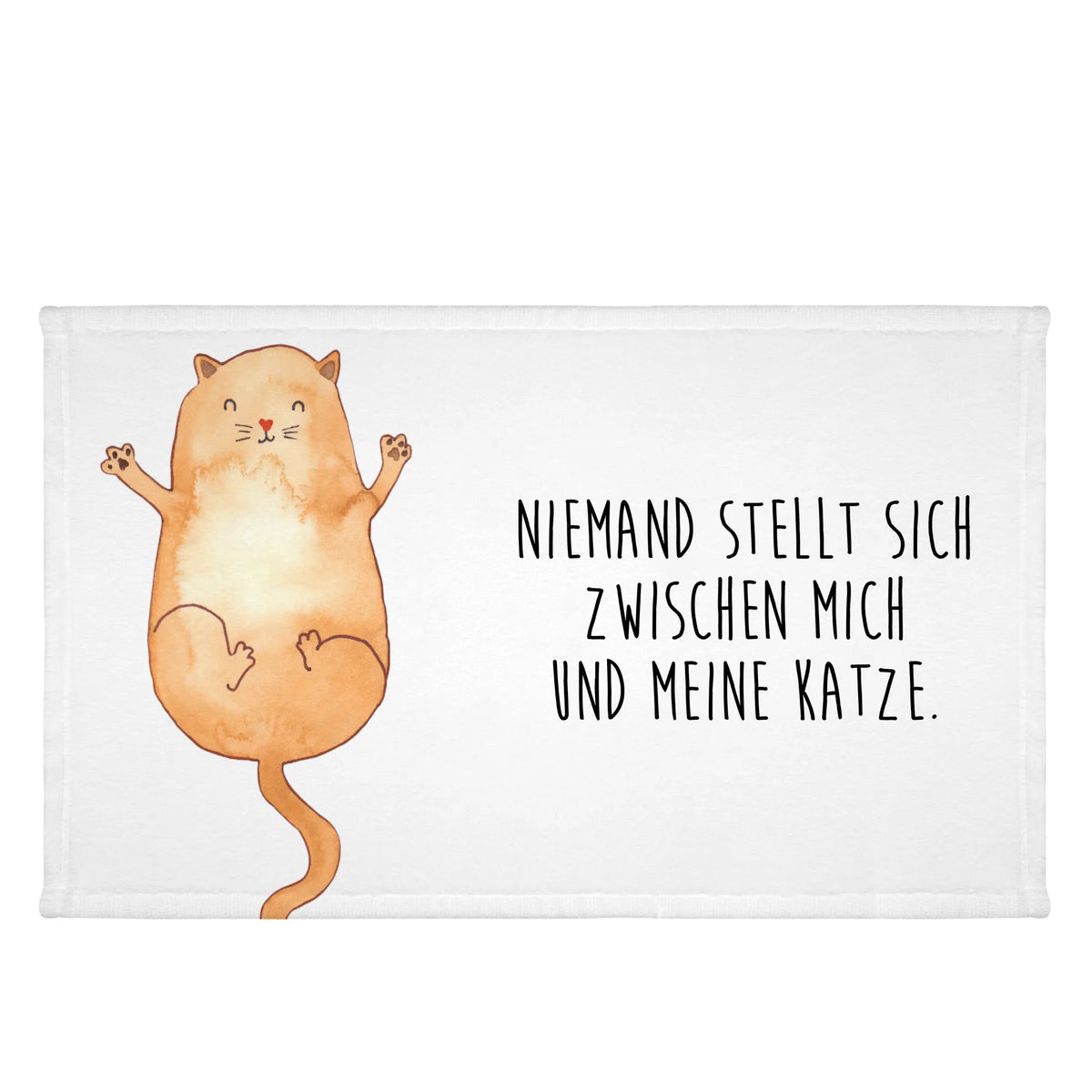 Hand towel Cat Embrace animal lover, tomcat, kitty, meow, kitten, housecat, mama cat, love cats, cat image, cat fan, cat lover, cat fancier, cat decoration, gift for cat lover, cat owner, funny cats, cat sayings, cat motto, funny cat gifts, fan merchandise, cat stuff, cat love, pet, pussy, friends, girlfriend