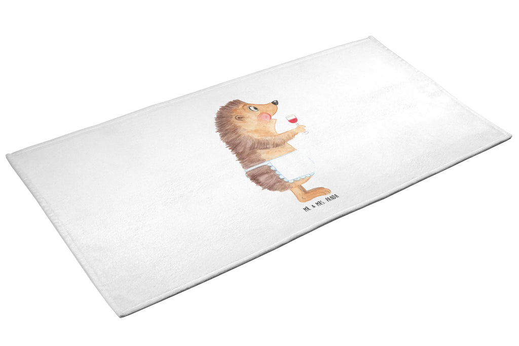 50 x 100 ręcznik jeż wino Motywy zwierzęce, dobra energia, zabawne powiedzonka, zwierzęta