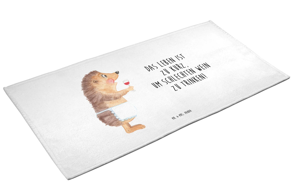 50 x 100 ręcznik jeż wino Motywy zwierzęce, dobra energia, zabawne powiedzonka, zwierzęta