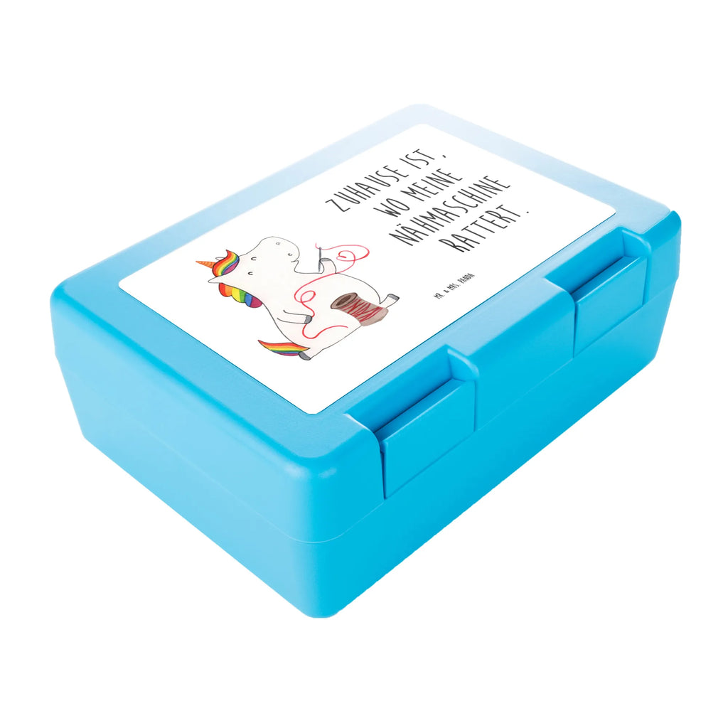 Brotdose Einhorn Näherin Brotbox, Snackbox, Lunch box, Butterbrotdose, Brotzeitbox, Einhorn, Einhörner, Einhorn Deko, Unicorn, Näherin, nähen, Mädchen, Freundin, Häkeln, Stricken, basteln, Nähzimmer