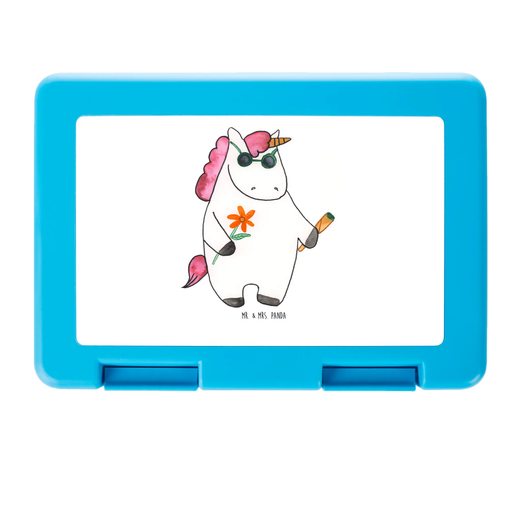 Brotdose Einhorn Woodstock Brotbox, Snackbox, Lunch box, Butterbrotdose, Brotzeitbox, Einhorn, Einhörner, Einhorn Deko, Unicorn, Kiffen, Joint, Zigarette, Alkohol, Party, Spaß. lustig, witzig, Woodstock