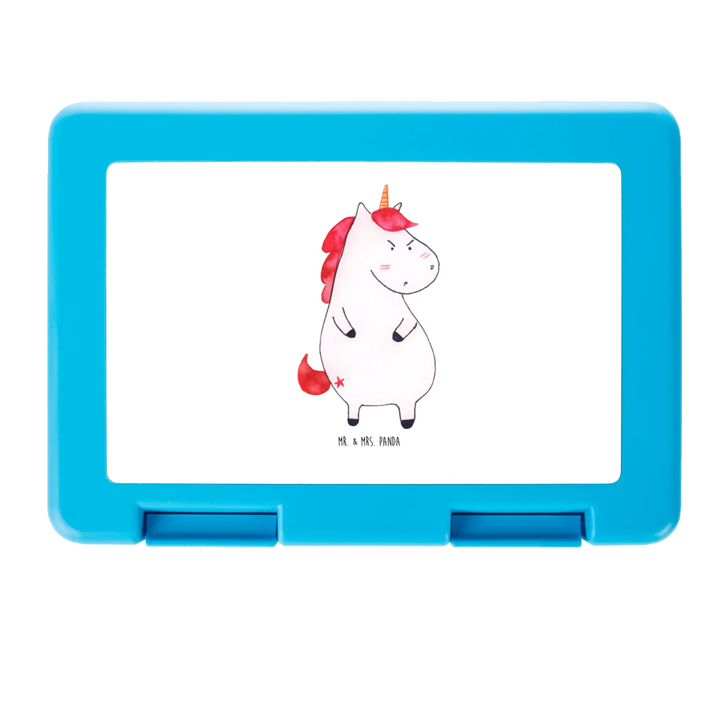 Brotdose Einhorn Wut Brotbox, Snackbox, Lunch box, Butterbrotdose, Brotzeitbox, Einhorn, Einhörner, Einhorn Deko, Unicorn, Realität, Ansage, lustlos, nein, Büro, Arbeit, wütend, dumme Fragen, lustig, Spaß, Geschenk