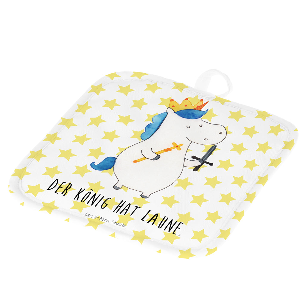 2-elementowy zestaw podkładek pod garnki jednorożec Król z mieczem Jednorożec, jednorożce, dekoracje jednorożca, jednorożec