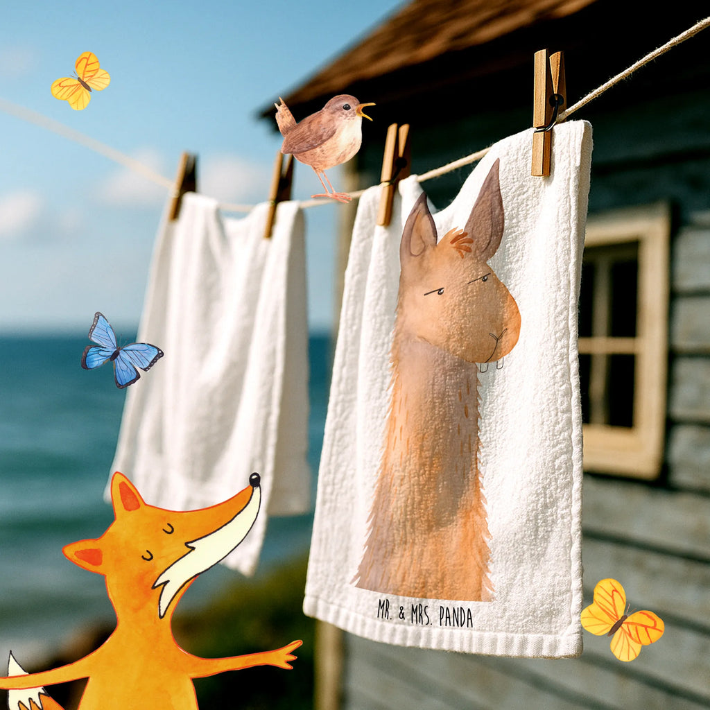 Hand towel llama head Annoyed Towel, bathroom, big, towels, children, baby, bath towel, Llama, llama, alpaca, trendy animal, lama, boss, partner, best friend, office life, girlfriend, office, lamas, being annoyed, apprentice, being right