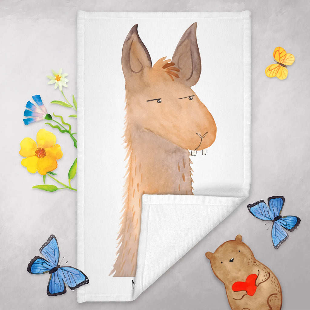 Hand towel llama head Annoyed Towel, bathroom, big, towels, children, baby, bath towel, Llama, llama, alpaca, trendy animal, lama, boss, partner, best friend, office life, girlfriend, office, lamas, being annoyed, apprentice, being right