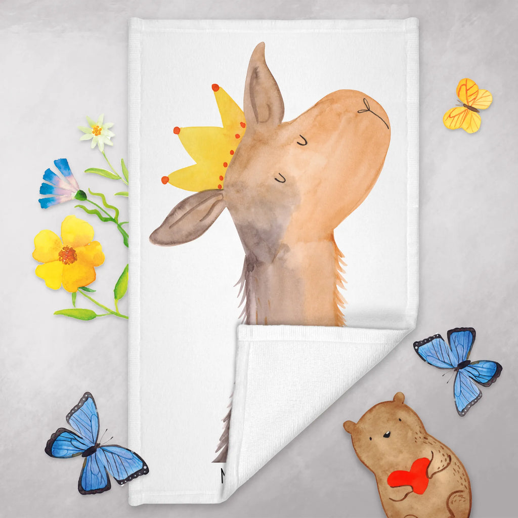 50 x 100 ręcznik Głowa lamy król Lama, Alpaka