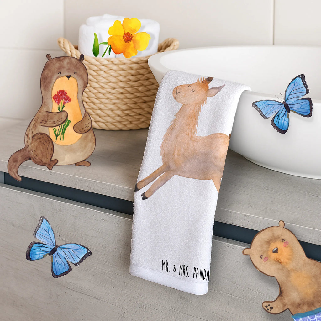 50 x 100 ręcznik lama Skakanie Lama, Alpaka