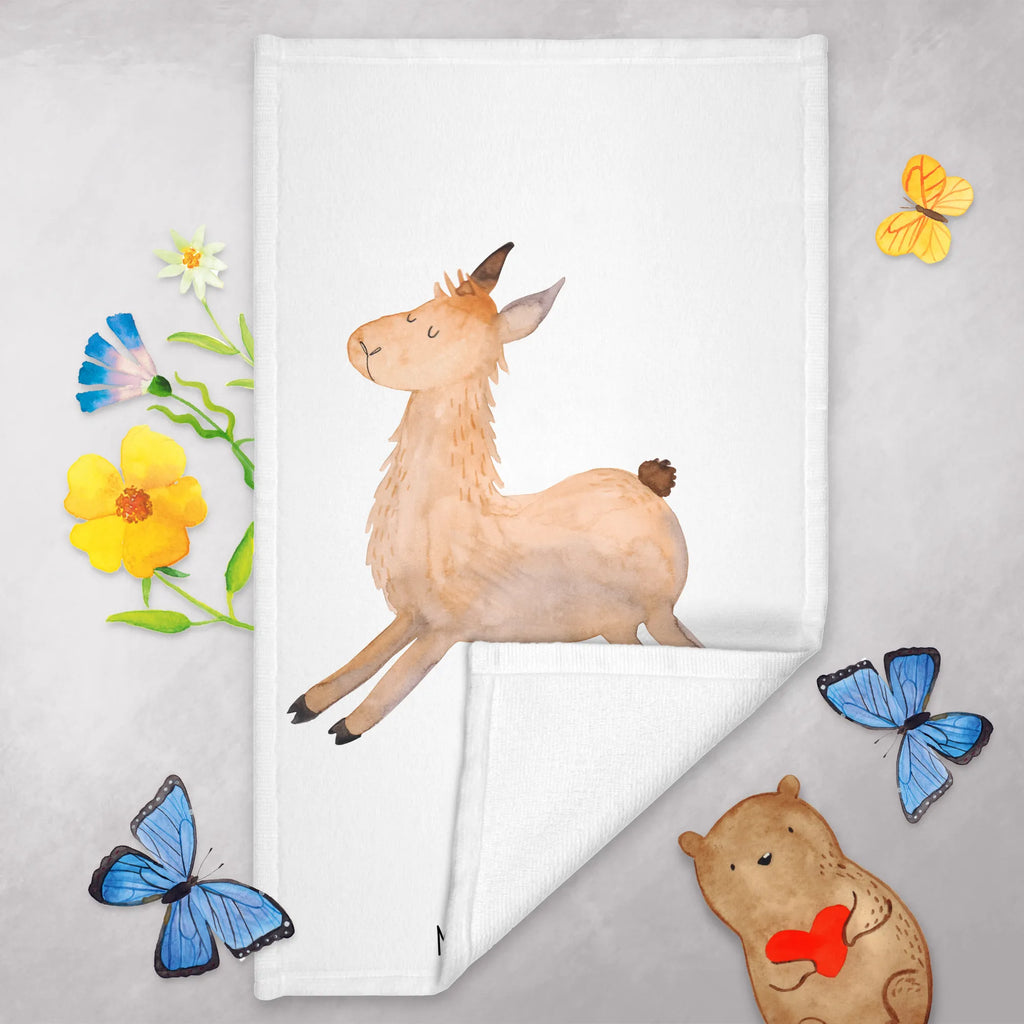 50 x 100 ręcznik lama Skakanie Lama, Alpaka