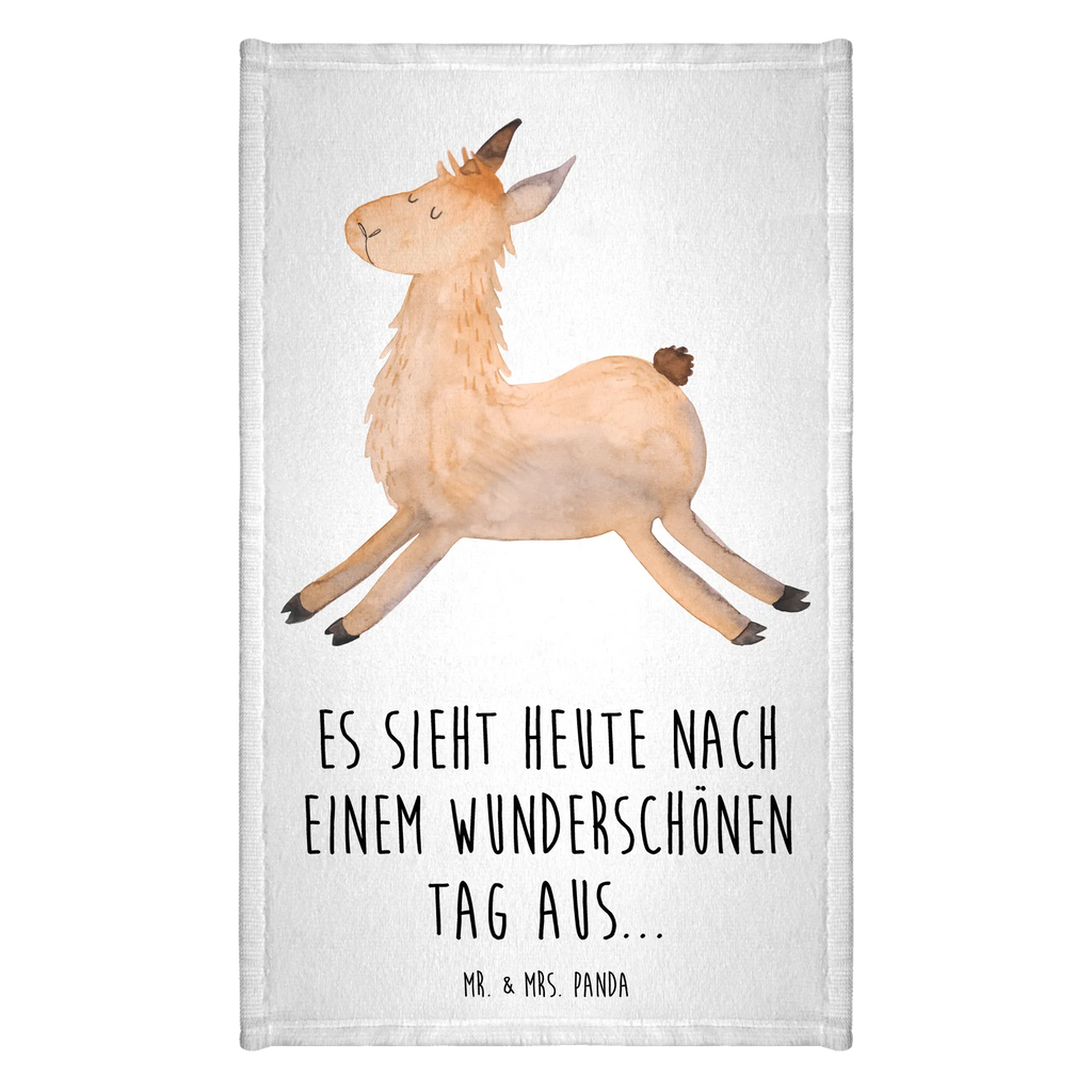 50 x 100 ręcznik lama Skakanie Lama, Alpaka