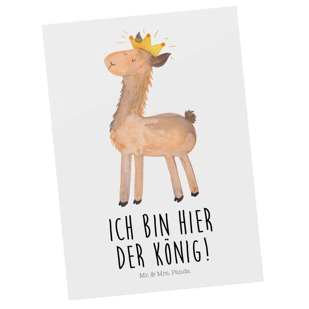 Postcard lama king Karte, Geschenkkarte, Ansichtskarten, Grußkarte, Einladungskarte, Einladung Geburtstag, Dankeskarte, Ansichtskarte, Einladungskarten Geburtstag, Geburtstagskarte, Einladung, Postkarte, Lama, Alpaka, Königin, Abitur, König, Büro Kollege, Freundin, Kollegin, Lamas, Vorgesetzter, Abi, Papa, Mama, Chef