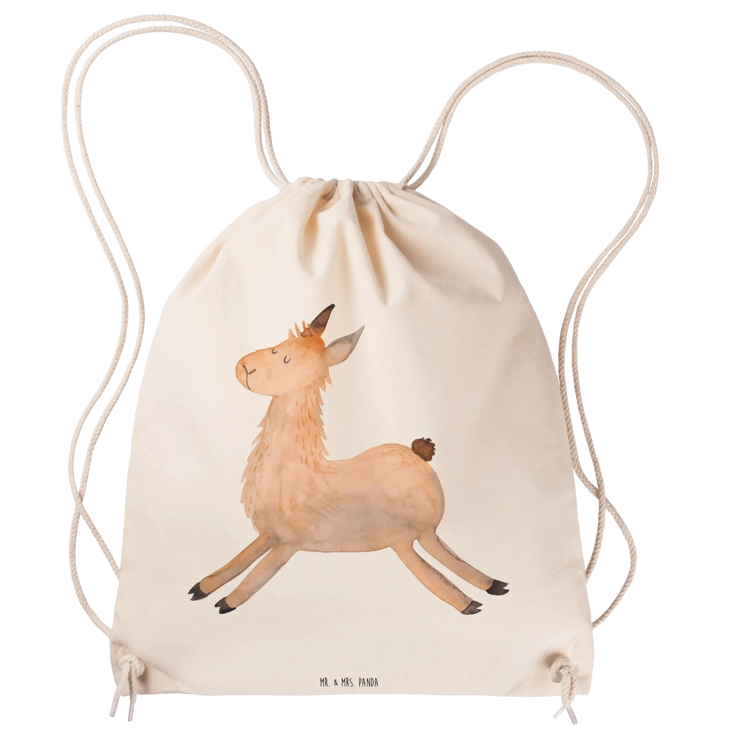 Drawstring bag lama Jump hipster, jute bag, carrier bag, gym bag, sports bag, bag, Llama, llama, alpaca, trendy animal, exam, happy, heartache, luck, favourite day, new start, start, llamas, happy day, girlfriend, Lama, graduation, good morning