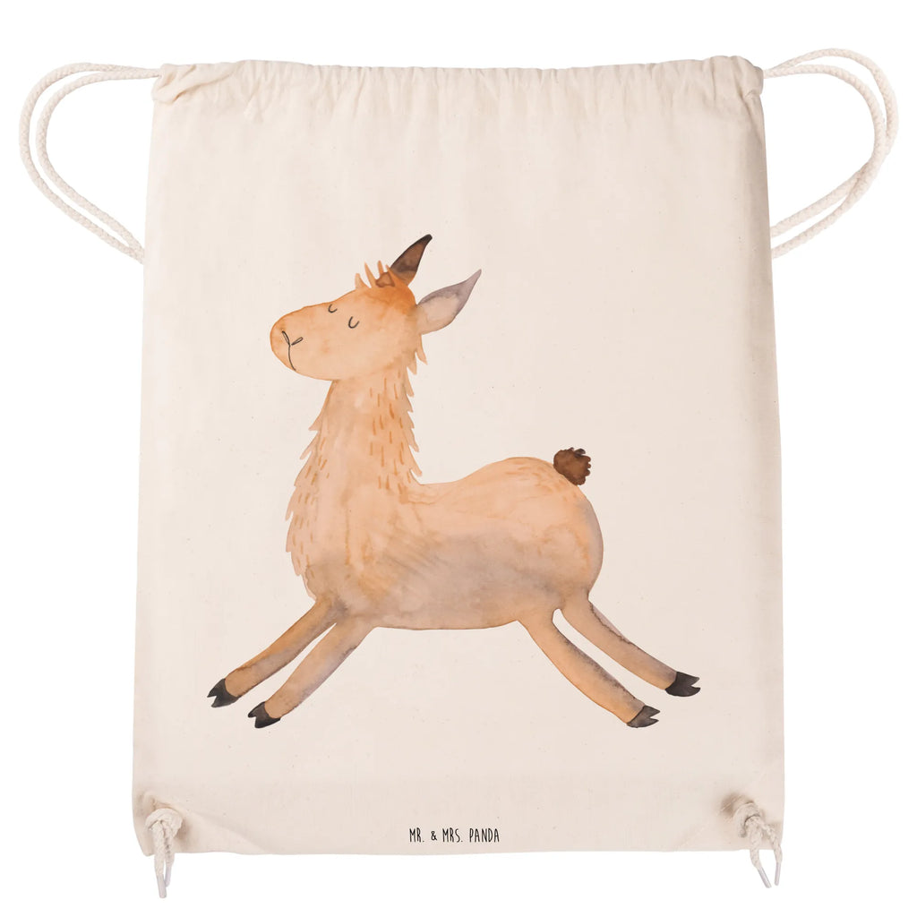 Drawstring bag lama Jump hipster, jute bag, carrier bag, gym bag, sports bag, bag, Llama, llama, alpaca, trendy animal, exam, happy, heartache, luck, favourite day, new start, start, llamas, happy day, girlfriend, Lama, graduation, good morning