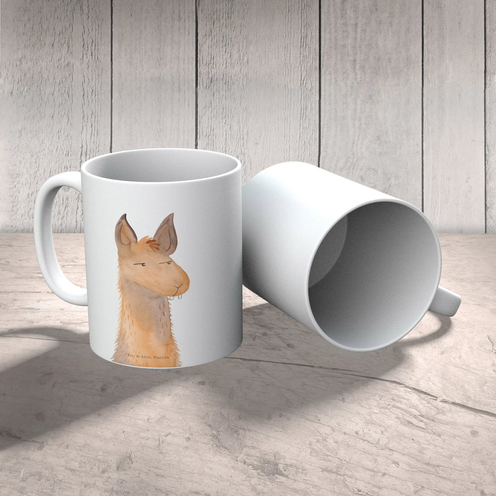 Kubek głowa lamy zirytowany Tasse mit Motiven, Tasse, Kaffeetasse, Keramiktasse, Bürotasse, Tasse mit Zitaten, Geschenktasse, Porzellantasse, Teetasse, Lama, Alpaka, Büroalltag, Azubi, Freundin, Lamas, genervt sein, beste Freundin, Büro, Chefin, Chef, Partnerin, Recht haben