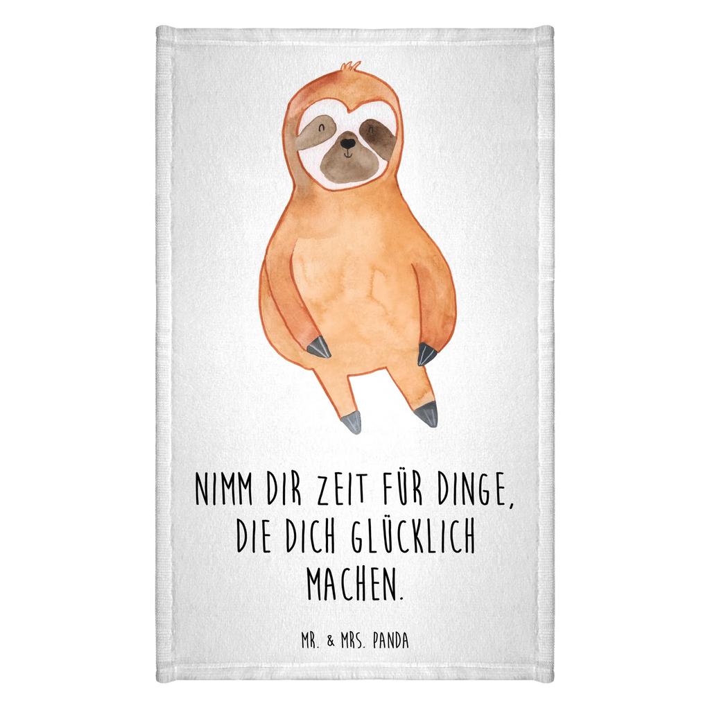 50 x 100 ręcznik leniwiec Zadowolony Leniwiec, prezent z leniwcem, dekoracja z leniwcem