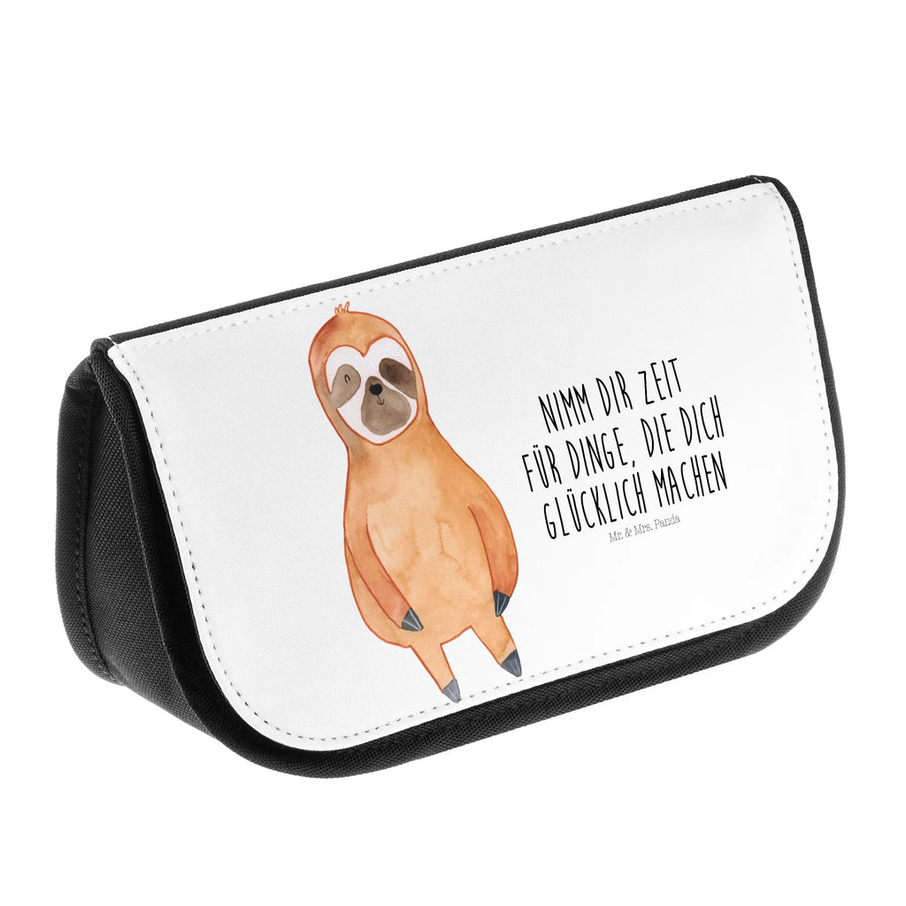 Kosmetiktasche Faultier Zufrieden Kulturtasche, Make-Up Bag, Toilettentasche, Schminktäschchen, Waschbeutel, Schminktasche, kosmetik beutel, reiseschminktasche, kulturtäschchen, Kulturbeutel, beauty case, Schminkbeutel, Reisenecessaires, reise kosmetiktasche, Beauty Bag, beauty tasche, kosmetiktäschchen, hygiene tasche, Waschtasche, toilettenbeutel, utensilientasche, Necessaire, kleines Täschchen, Organizer Tasche, zubehörtasche, bad tasche, Kosmetiktasche, Beautybag, Faultier Deko, Faultier, Faultier Geschenk, Ruhe, Gelassenheit, glücklich, Lieblingstier, Relaxen, Zufriedenheit, Faultiere, Pause, Happy, faul, Zufrieden, Frieden, Glück