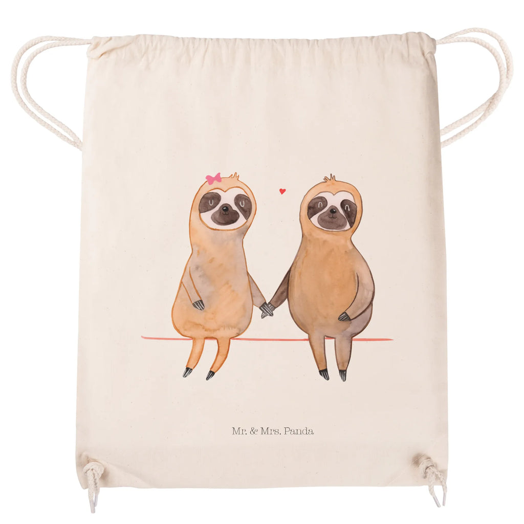 Drawstring bag sloth pair sports bag, gym bag, carrier bag, jute bag, bag, hipster, Sloth, sloth, trend animal, together, lazy, favourite animal, engaged, relax, lovers, in love, sloth couple, sloth love, love