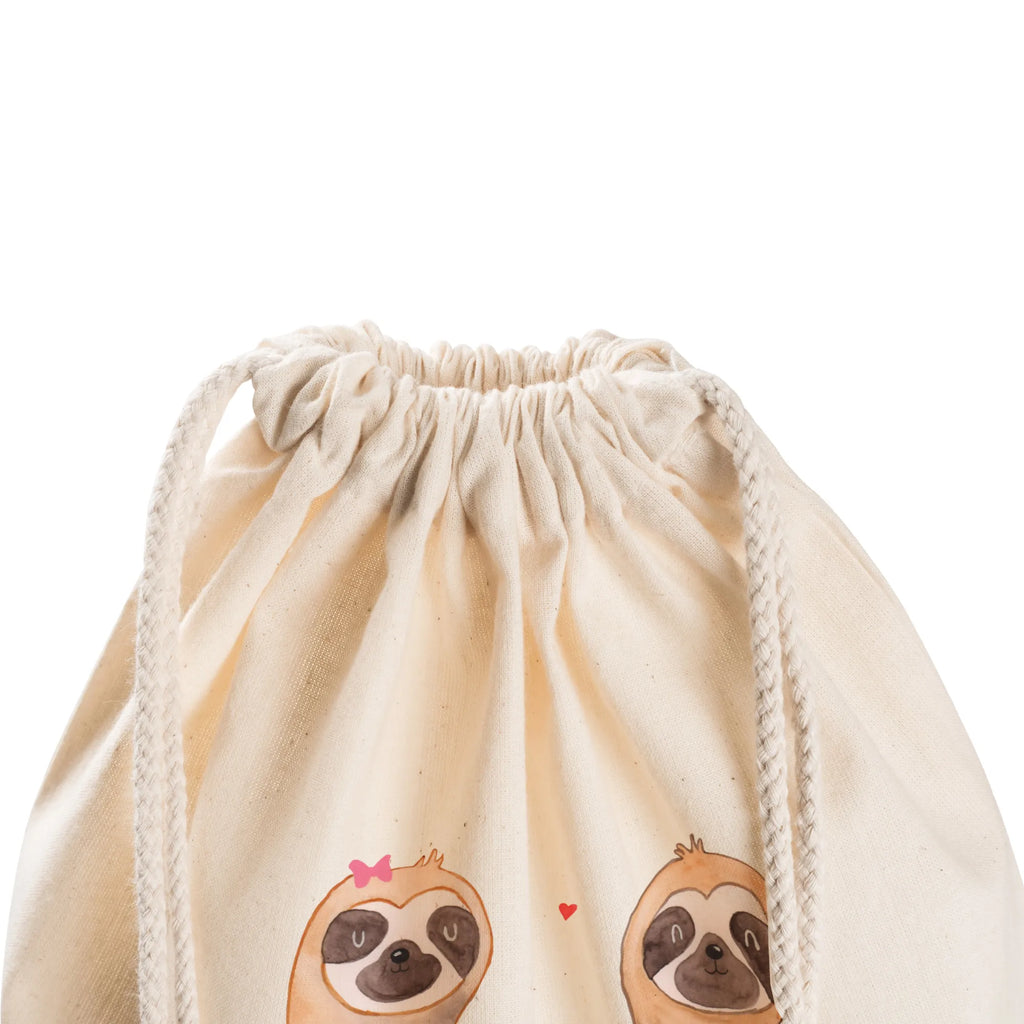 Drawstring bag sloth pair sports bag, gym bag, carrier bag, jute bag, bag, hipster, Sloth, sloth, trend animal, together, lazy, favourite animal, engaged, relax, lovers, in love, sloth couple, sloth love, love