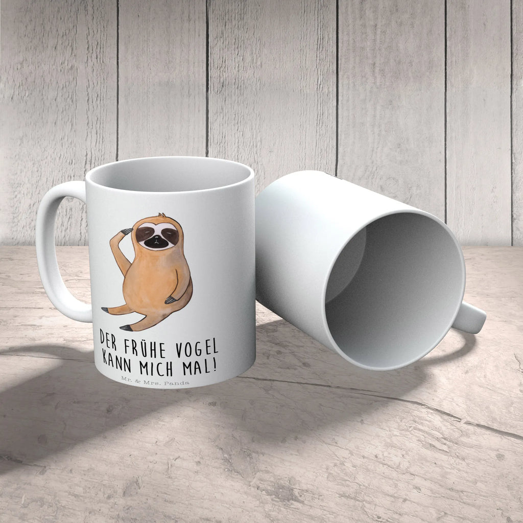 Kubek leniwiec ptak Tasse, Geschenktasse, Tasse mit Motiven, Porzellantasse, Kaffeetasse, Teetasse, Tasse mit Zitaten, Keramiktasse, Bürotasse, Faultier, Faultier Geschenk, Faultier Deko, Faultiere, Frühaufsteher, früher Vogel, Morgenmuffel, Faultierwelt, faul, Vogel, Spinner, Lieblingstier, der frühe Vogel