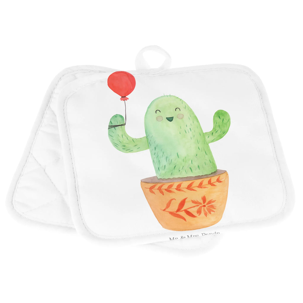 2-elementowy zestaw podkładek pod garnki Kaktus balon Topfhandschuhe, Topflappen, 2er Set Topflappen, Topflappen Set, Topfuntersetzer, Topflappen 2er Set, topfhalter, Topflappenset, Kakteen, Kaktus, Prüfung, Stress, Freundin, Büroalltag, Neustart, Freude, Freund, Ausbildung, Luftballon, Büro