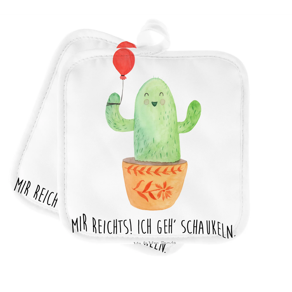 2-elementowy zestaw podkładek pod garnki Kaktus balon Topfhandschuhe, Topflappen, 2er Set Topflappen, Topflappen Set, Topfuntersetzer, Topflappen 2er Set, topfhalter, Topflappenset, Kakteen, Kaktus, Prüfung, Stress, Freundin, Büroalltag, Neustart, Freude, Freund, Ausbildung, Luftballon, Büro