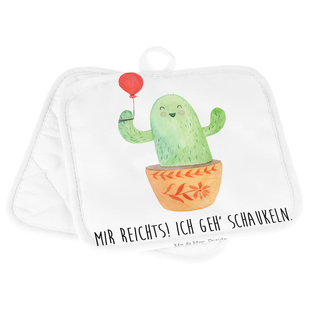 2-elementowy zestaw podkładek pod garnki Kaktus balon Topfhandschuhe, Topflappen, 2er Set Topflappen, Topflappen Set, Topfuntersetzer, Topflappen 2er Set, topfhalter, Topflappenset, Kakteen, Kaktus, Prüfung, Stress, Freundin, Büroalltag, Neustart, Freude, Freund, Ausbildung, Luftballon, Büro