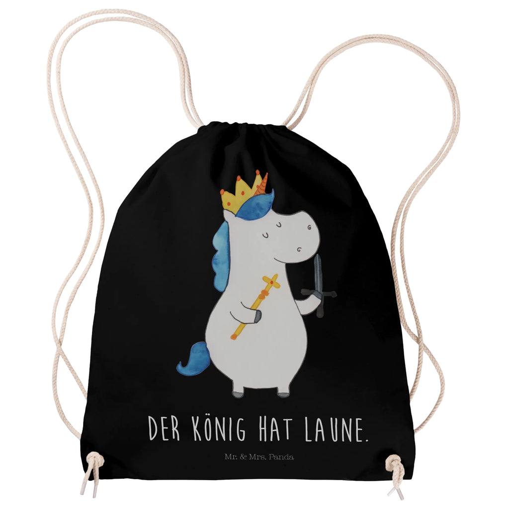 Drawstring bag unicorn king with sword jute bag, sports bag, carrier bag, bag, gym bag, hipster, unicorn, unicorns, Crown, gift boyfriend, sword, Chancellor, Prosecco, Unicorn, Ruler, Emperor, King, present boy, President, Princess