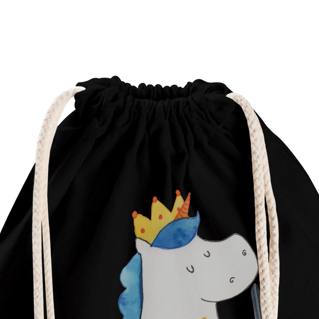 Drawstring bag unicorn king with sword jute bag, sports bag, carrier bag, bag, gym bag, hipster, unicorn, unicorns, Crown, gift boyfriend, sword, Chancellor, Prosecco, Unicorn, Ruler, Emperor, King, present boy, President, Princess
