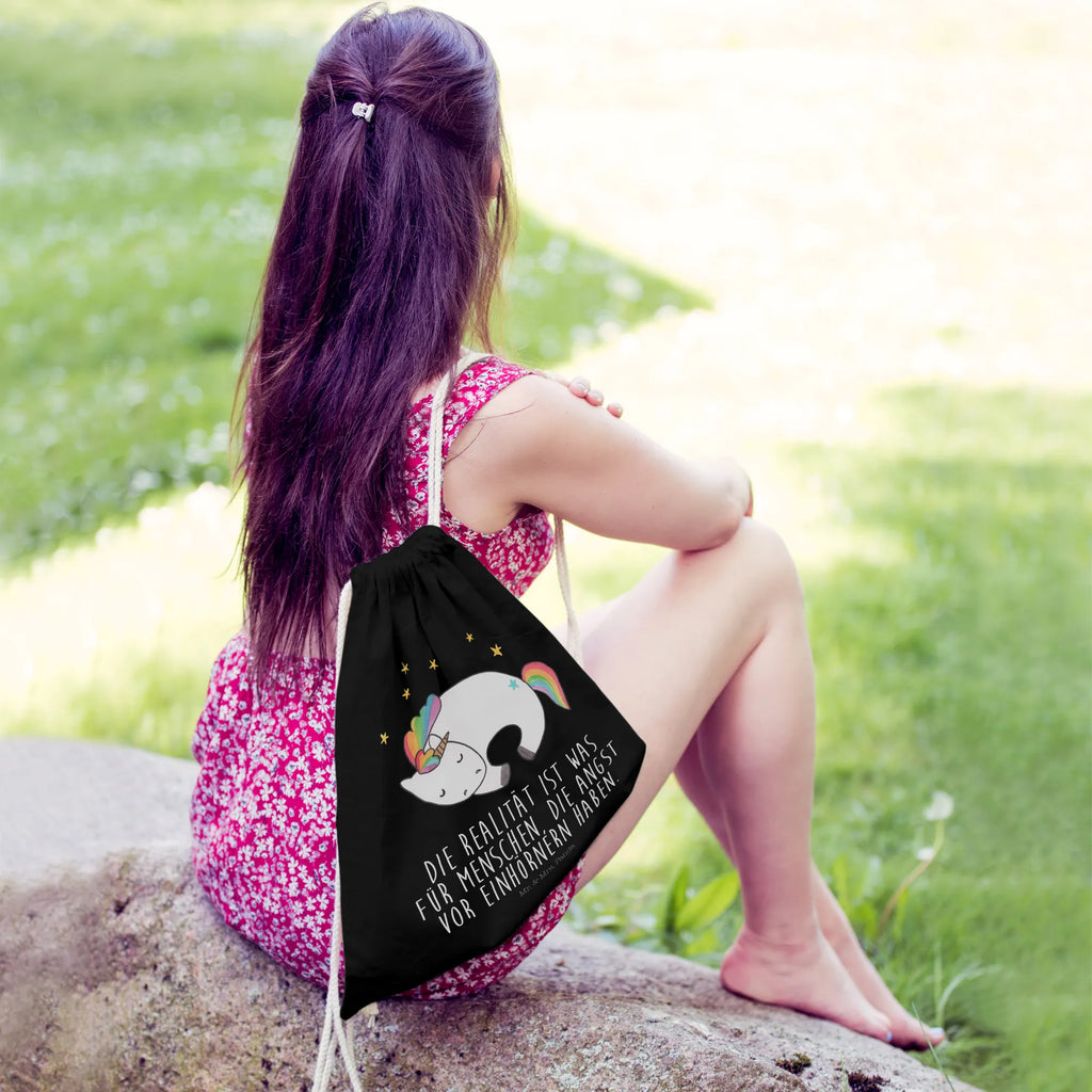 Drawstring bag unicorn Night bag, hipster, sports bag, jute bag, gym bag, carrier bag, unicorn, unicorns, gift, Unicorn, present girlfriend, fun, calm, people, funny saying, Unicorn saying, dream, reality, girlfriend