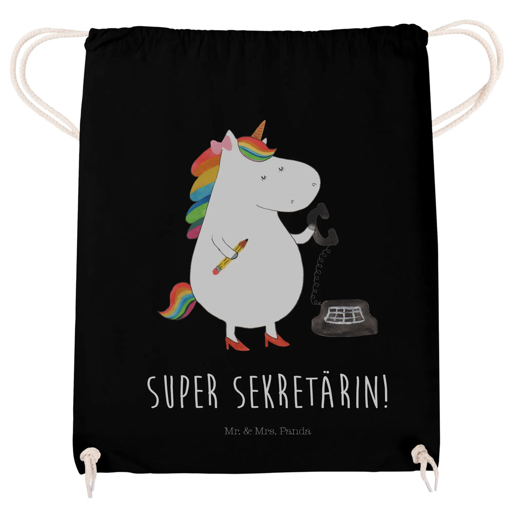 Drawstring bag unicorn secretary sports bag, bag, carrier bag, jute bag, gym bag, hipster, unicorn, unicorns, Secretary, office help, office worker, tax office, office, secretary present, gift colleg, attorney