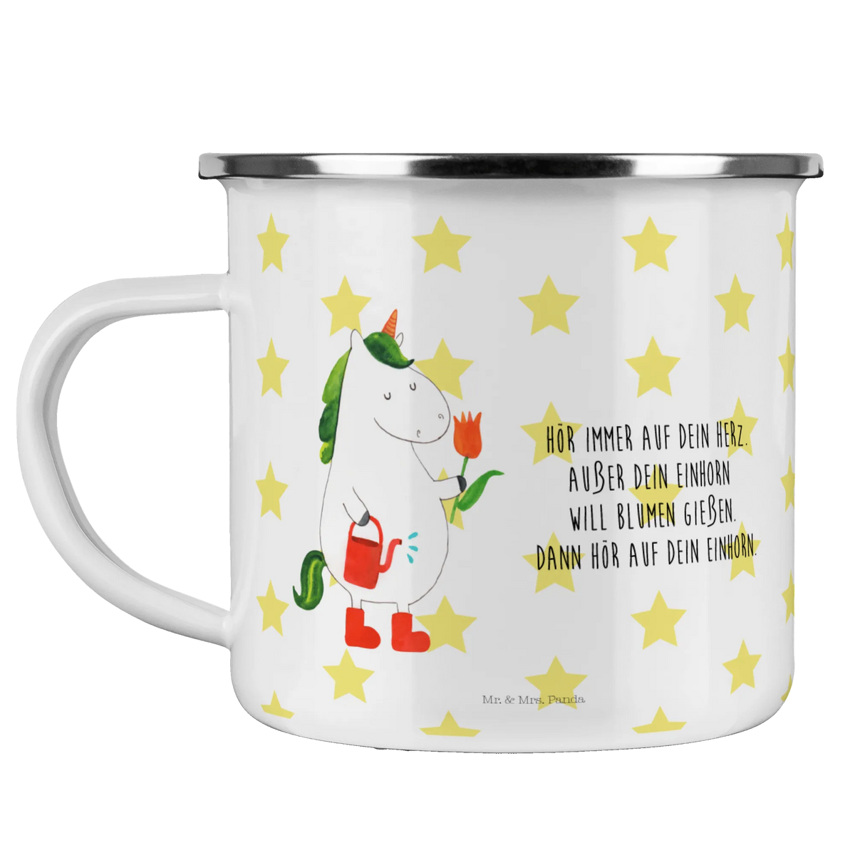 Camping Emaille Tasse Einhorn Gärtner wandertasse, Campingtasse, blechbecher, Kaffeepott, Tasse Emaille, Outdoor Becher, reisetasse, Motivtasse, emaillebecher, metallbecher, Blechtasse, Campingbecher, Teebecher, outdoortasse, Emailletasse, becher emaille, Teetasse, Emaille Becher, Emaille Tasse, wanderbecher, Haferl, Reisebecher, Pott, Outdoor Tasse, Unicorn, Einhorn, Einhörner, Einhorn Deko, Blume, Freundin, Garten, Stiefel, Gießkanne, Luftballon, Freude, Lebenslust, Giesskanne