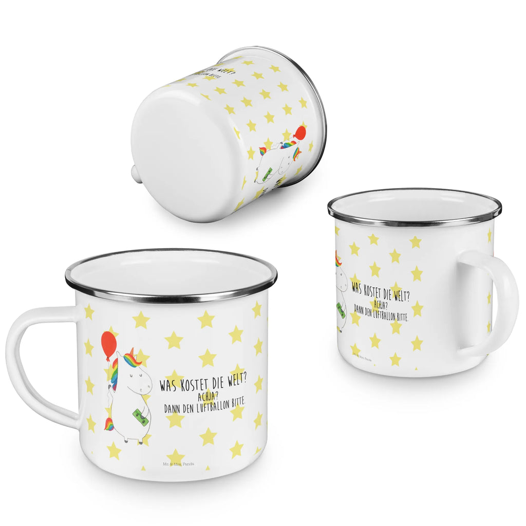 Kempingowy kubek emaliowany Jednorożec Balon Teetasse, wandertasse, reisetasse, Tasse Emaille, Metalltasse, Kaffeebecher, wanderbecher, Teebecher, Blechtasse, Campingtasse, Pott, becher emaille, Emailletasse, metallbecher, emaillebecher, Emaille Tasse, Becher, Reisebecher, blechbecher, Kaffeetasse, Trinkbecher, Emaille Becher, Tasse, Campingbecher, Unicorn, Einhorn, Einhörner, Einhorn Deko, Freundin, Geschenk, Freude, Geld, Lebenslust, Luftballon