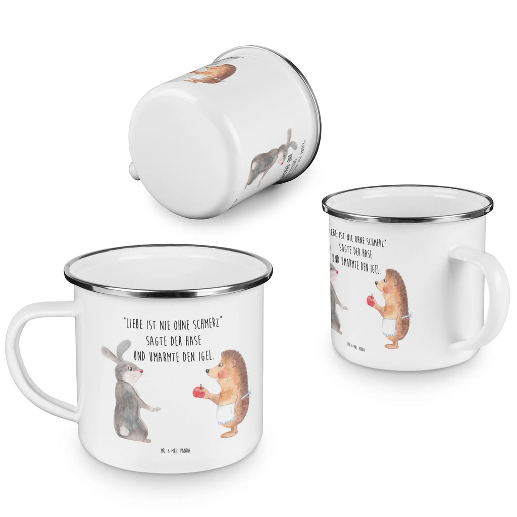 Enamel camping mug Hare Hedgehog Campingtasse, Campingbecher, Blechtasse, Teebecher, Tasse, Kaffeebecher, wanderbecher, emaillebecher, becher emaille, Kaffeetasse, Trinkbecher, Teetasse, Emailletasse, metallbecher, Becher, Tasse Emaille, Pott, blechbecher, Emaille Tasse, Emaille Becher, wandertasse, Reisebecher, reisetasse, Metalltasse, Lustige Sprüche, Tiere, Tiermotive, Gute Laune, Trösten, Igel und Hase, Igel, Spruch Romantisch, Herzschmerz, Trennungsschmerz, Hase, Liebe Spruch, Liebeskummer Geschenk
